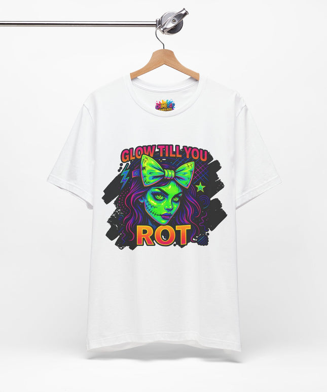 Glow Till You Rot – Neon Zombie Girl Tee