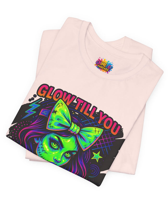 Glow Till You Rot – Neon Zombie Girl Tee