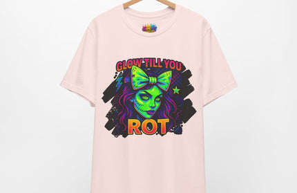 Glow Till You Rot – Neon Zombie Girl Tee