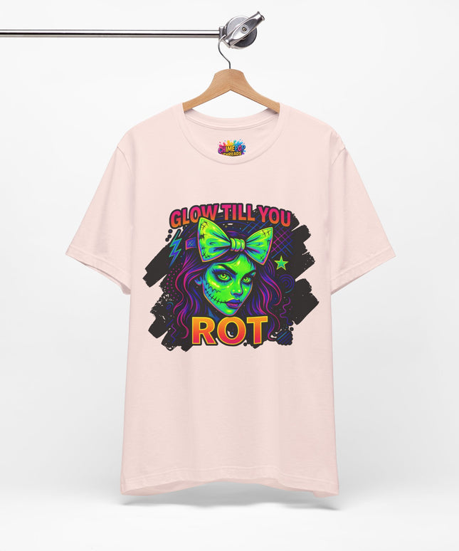 Glow Till You Rot – Neon Zombie Girl Tee