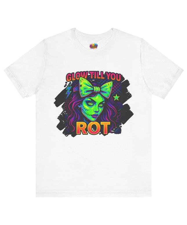 Glow Till You Rot – Neon Zombie Girl Tee