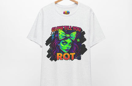 Glow Till You Rot – Neon Zombie Girl Tee