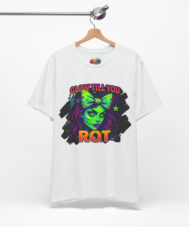 Glow Till You Rot – Neon Zombie Girl Tee