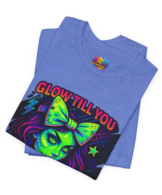 Glow Till You Rot – Neon Zombie Girl Tee