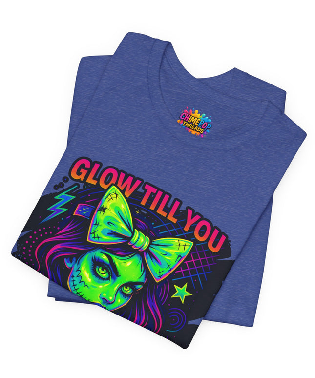 Glow Till You Rot – Neon Zombie Girl Tee