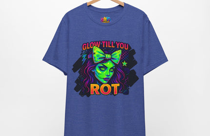 Glow Till You Rot – Neon Zombie Girl Tee
