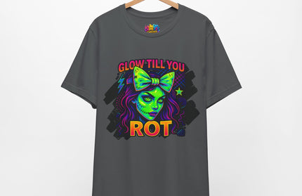 Glow Till You Rot – Neon Zombie Girl Tee