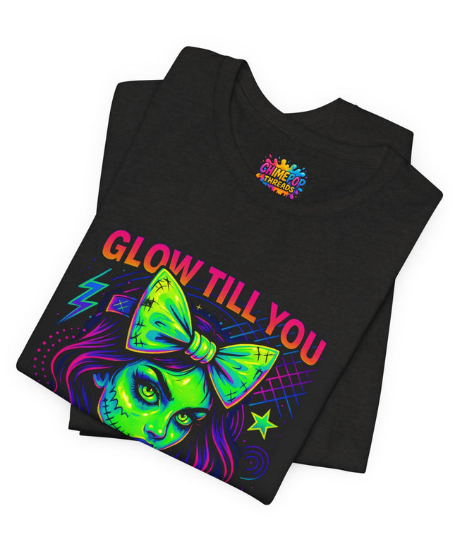 Glow Till You Rot – Neon Zombie Girl Tee