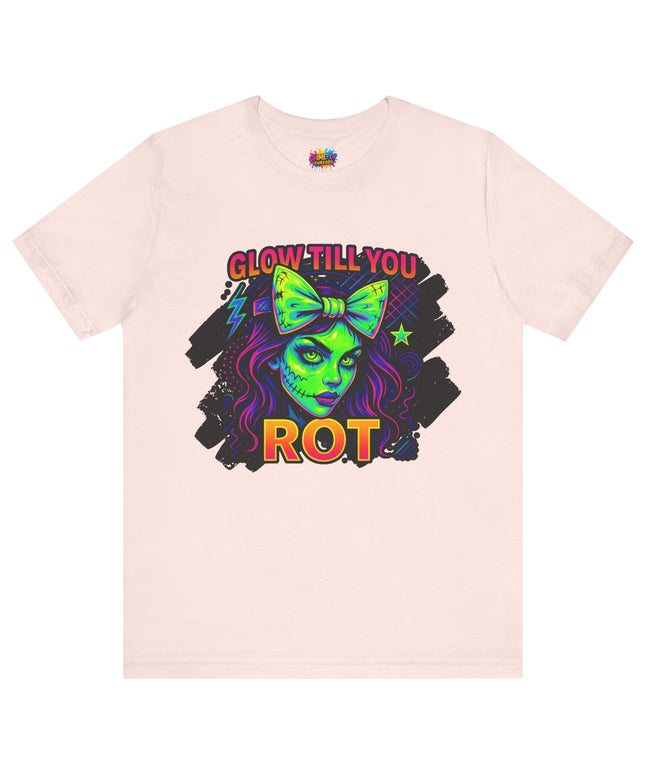 Glow Till You Rot – Neon Zombie Girl Tee
