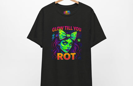 Glow Till You Rot – Neon Zombie Girl Tee