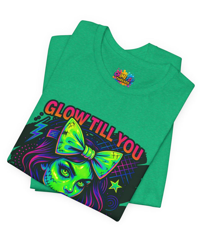 Glow Till You Rot – Neon Zombie Girl Tee
