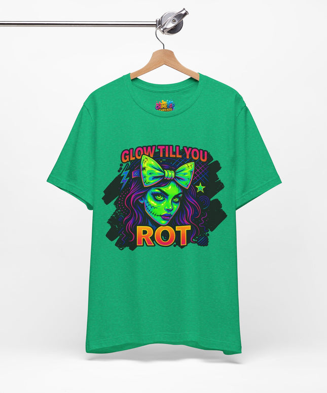 Glow Till You Rot – Neon Zombie Girl Tee