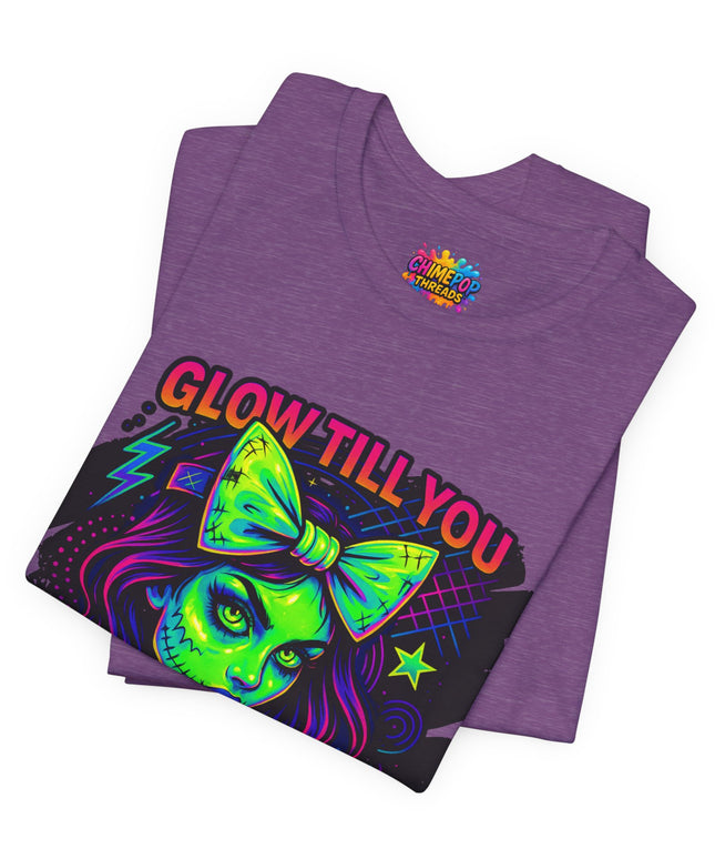 Glow Till You Rot – Neon Zombie Girl Tee