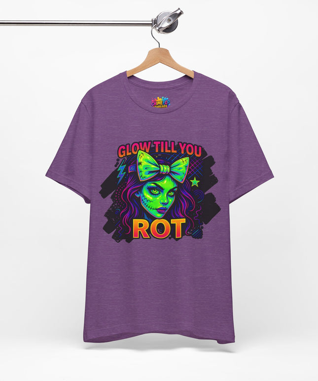 Glow Till You Rot – Neon Zombie Girl Tee