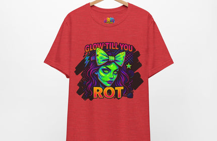 Glow Till You Rot – Neon Zombie Girl Tee