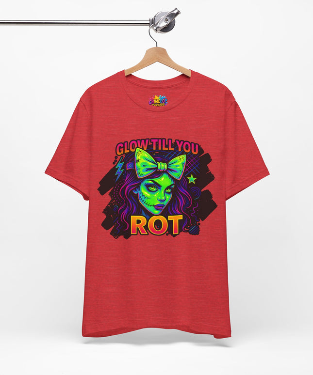 Glow Till You Rot – Neon Zombie Girl Tee