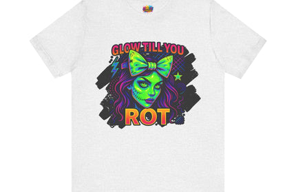 Glow Till You Rot – Neon Zombie Girl Tee