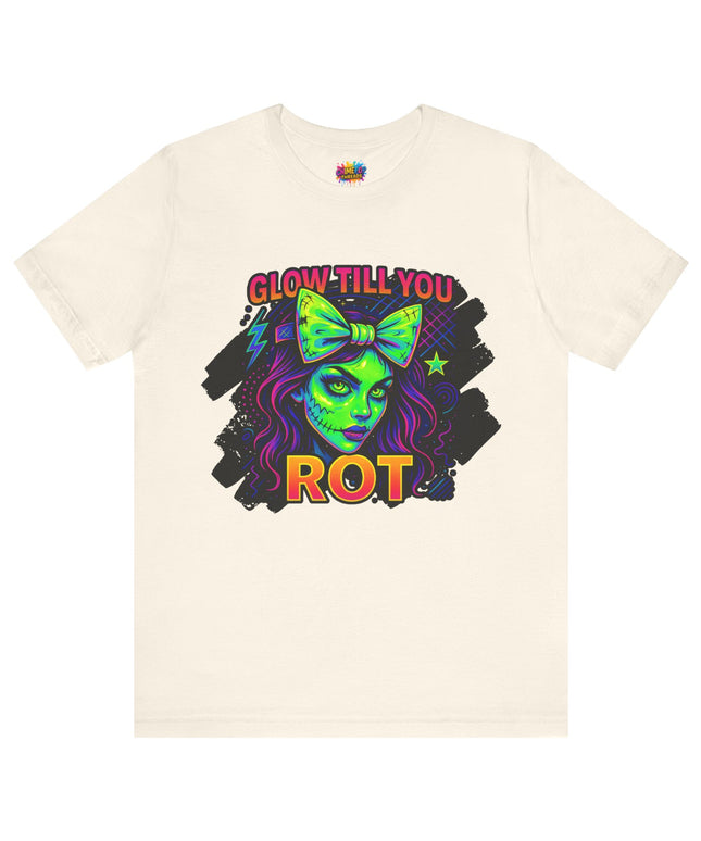 Glow Till You Rot – Neon Zombie Girl Tee