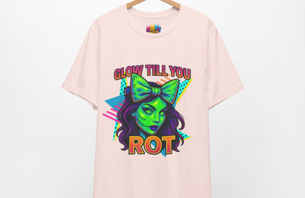 Glow Till You Rot Retro 90's Graphics Tee
