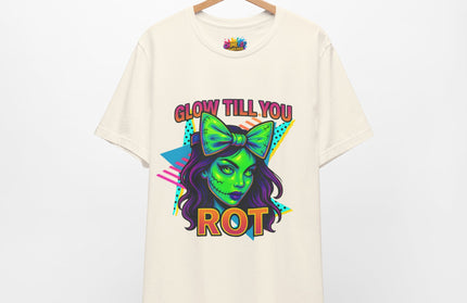 Glow Till You Rot Retro 90's Graphics Tee