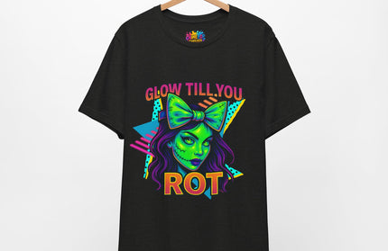 Glow Till You Rot Retro 90's Graphics Tee