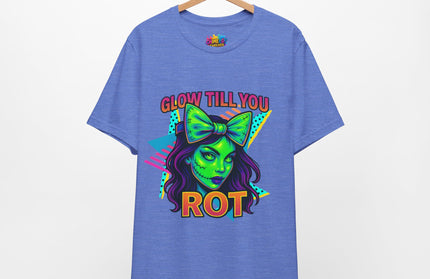 Glow Till You Rot Retro 90's Graphics Tee