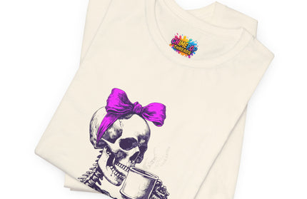 Goth Girl Skeleton Mug Tee