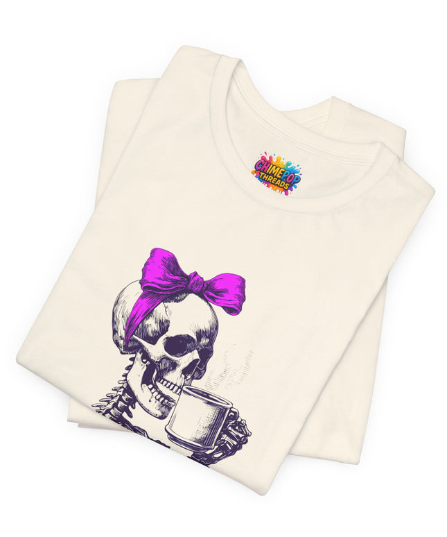 Goth Girl Skeleton Mug Tee