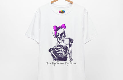 Goth Girl Skeleton Mug Tee