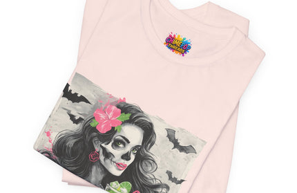 Gothic Cocktail Skeleton Girl Tee