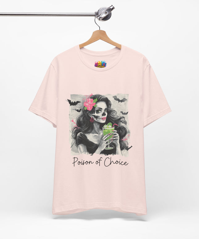 Gothic Cocktail Skeleton Girl Tee
