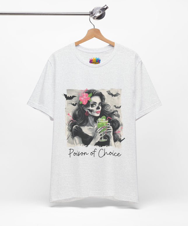 Gothic Cocktail Skeleton Girl Tee
