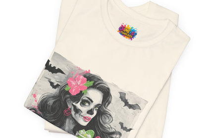 Gothic Cocktail Skeleton Girl Tee