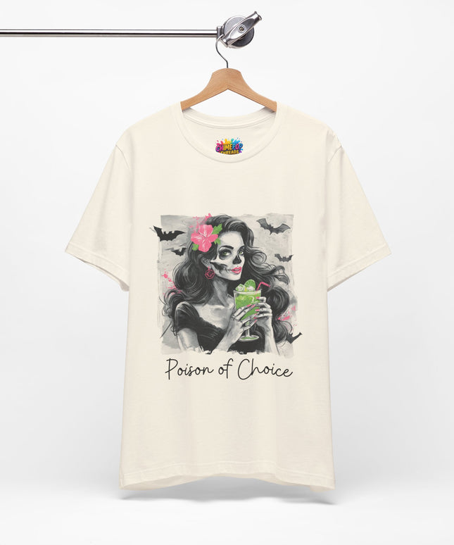 Gothic Cocktail Skeleton Girl Tee