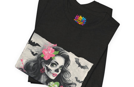 Gothic Cocktail Skeleton Girl Tee