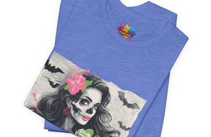 Gothic Cocktail Skeleton Girl Tee