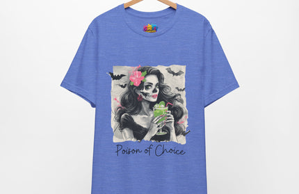 Gothic Cocktail Skeleton Girl Tee