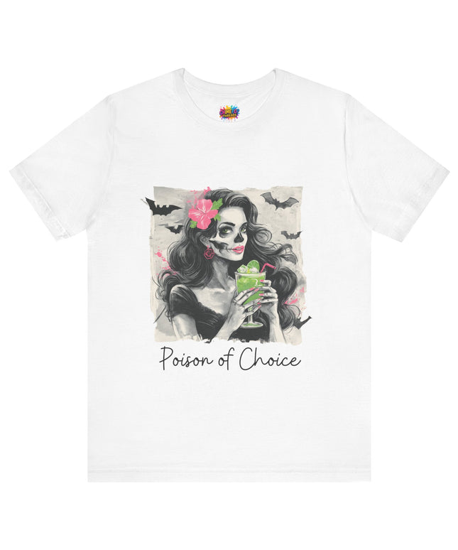 Gothic Cocktail Skeleton Girl Tee