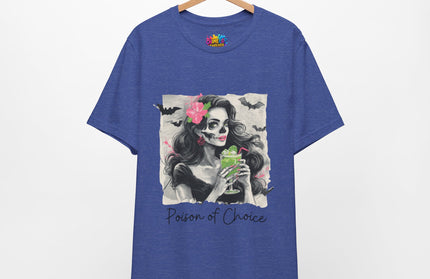 Gothic Cocktail Skeleton Girl Tee