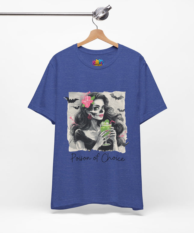 Gothic Cocktail Skeleton Girl Tee