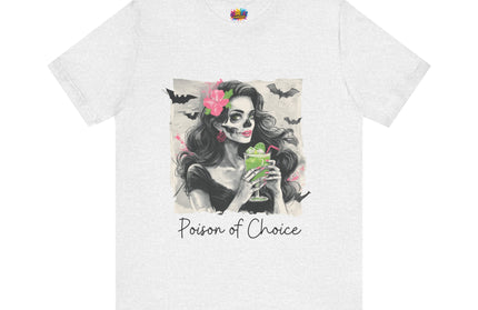 Gothic Cocktail Skeleton Girl Tee
