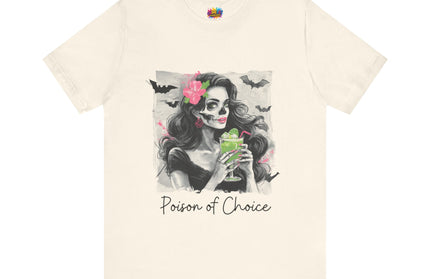 Gothic Cocktail Skeleton Girl Tee
