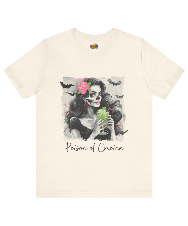Gothic Cocktail Skeleton Girl Tee