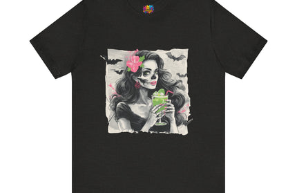 Gothic Cocktail Skeleton Girl Tee