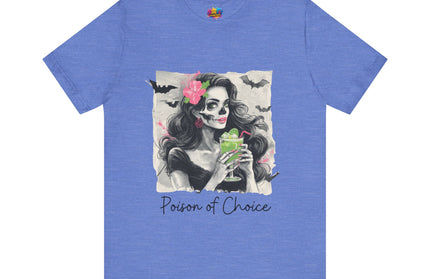 Gothic Cocktail Skeleton Girl Tee