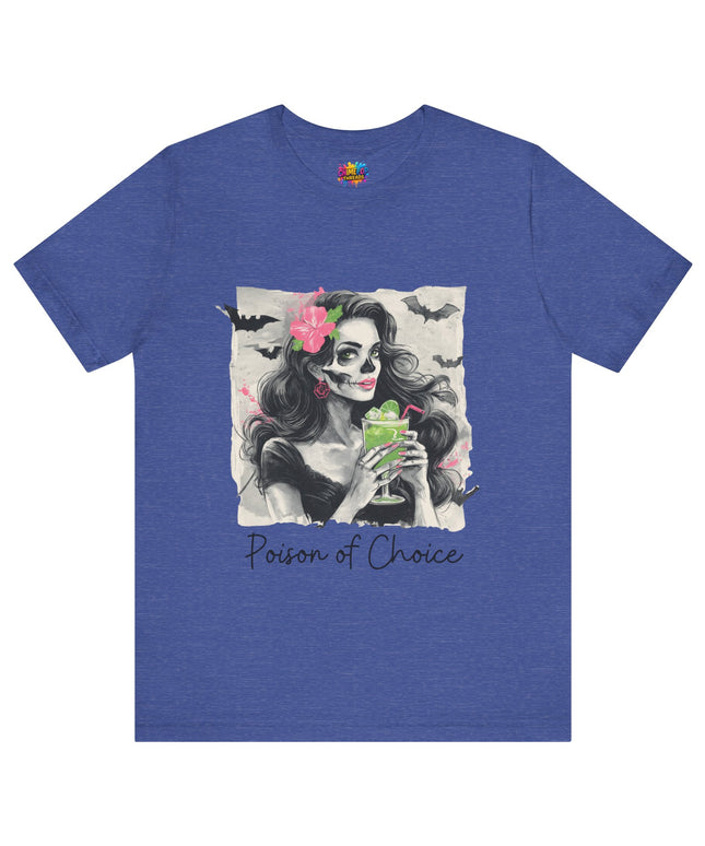 Gothic Cocktail Skeleton Girl Tee