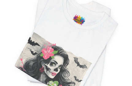 Gothic Cocktail Skeleton Girl Tee