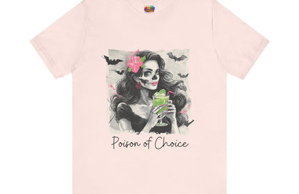 Gothic Cocktail Skeleton Girl Tee