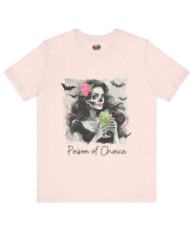 Gothic Cocktail Skeleton Girl Tee