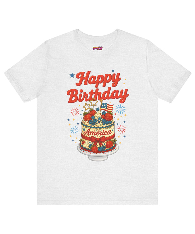 HAPPY BIRTHDAY AMERICA TEE - 4TH OF JULY
